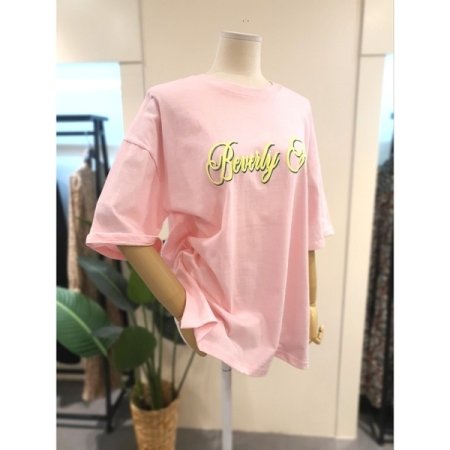 힐스 박시 티셔츠 핑크