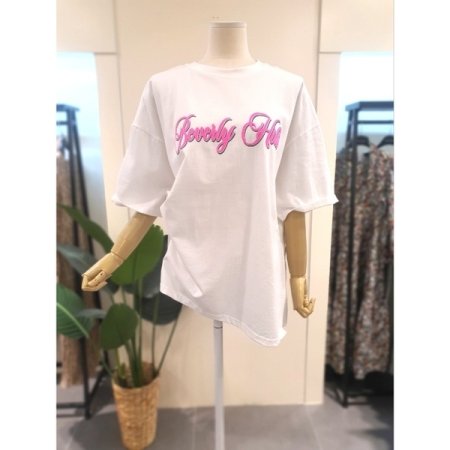 힐스 박시 티셔츠 핑크