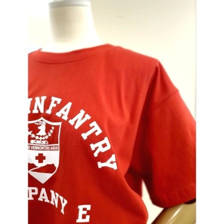 ND 프린팅 반팔 티셔츠 레드