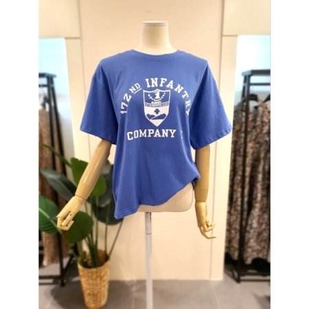 ND 프린팅 반팔 티셔츠 레드