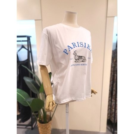 파리지엔 반팔 티셔츠 화이트