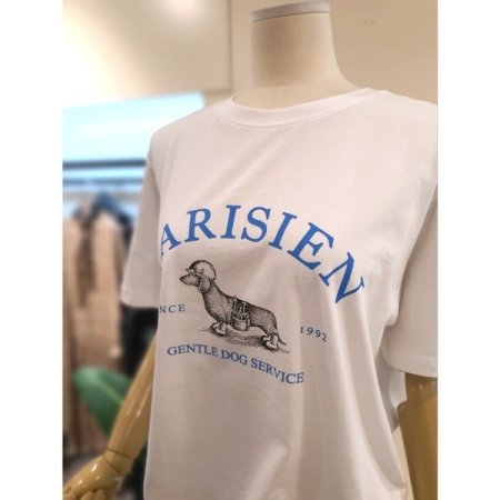 파리지엔 반팔 티셔츠 화이트