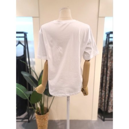 파리지엔 반팔 티셔츠 화이트