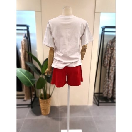 반팔 반바지 세트 아이보리