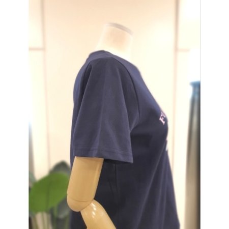 트리블 베어 프린팅 티셔츠 네이비