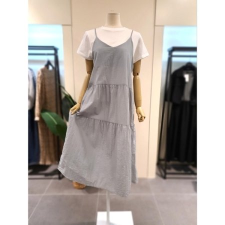 해피 스트링 캐미 원피스 스카이블루