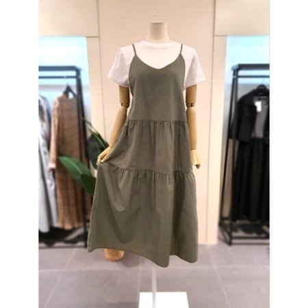 해피 스트링 캐미 원피스 스카이블루