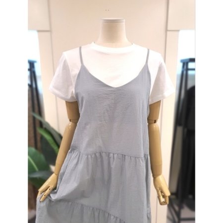 해피 스트링 캐미 원피스 스카이블루