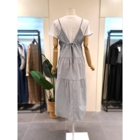 해피 스트링 캐미 원피스 스카이블루