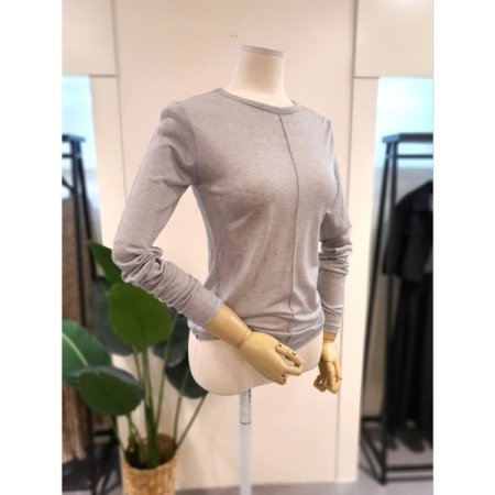 올데이 핑거홀 티셔츠 그레이