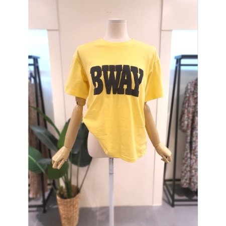 비웨이 반팔 반바지 세트 옐로우