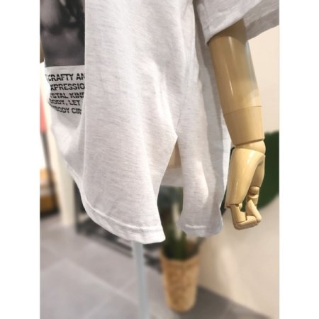핀터 박시 티셔츠 라이트그레이