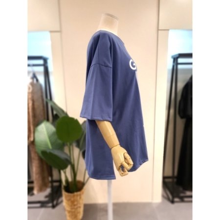 핀터 박시 티셔츠 블루