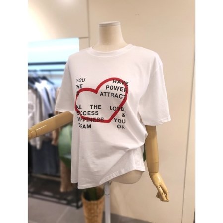 하투하 반팔 티셔츠 화이트