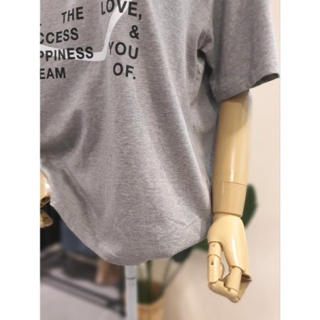 하투하 면 반팔티 그레이