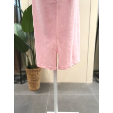 하와이 민소매 원피스 핑크