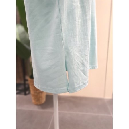 하와이 민소매 원피스 민트