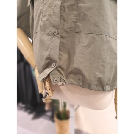 바스락 카고 투피스 세트 카키