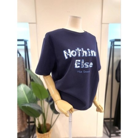 썸띵 반팔 티셔츠 네이비