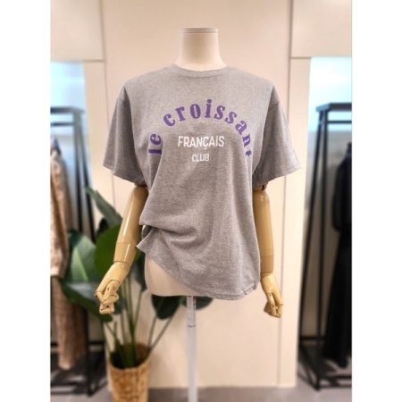 크루 반팔 반바지 세트 그레이