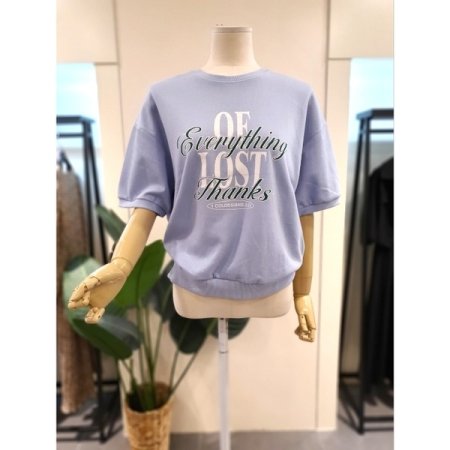 페스타 반팔 맨투맨 스카이블루