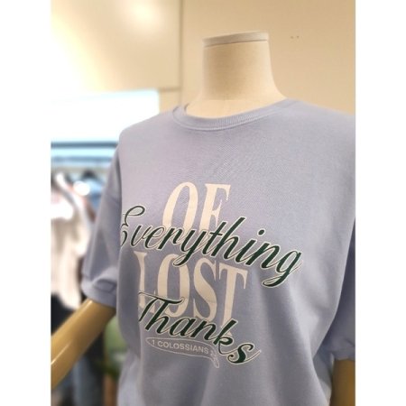 페스타 반팔 맨투맨 스카이블루