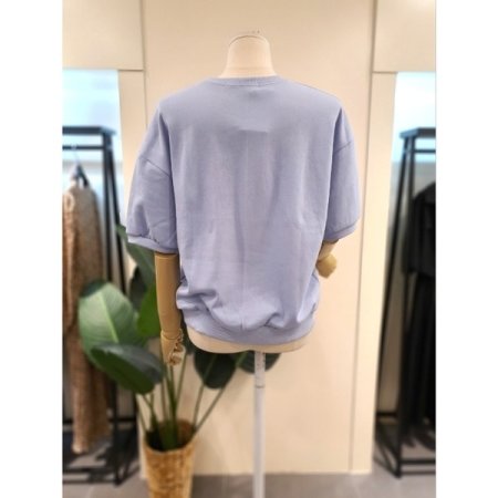 페스타 반팔 맨투맨 스카이블루