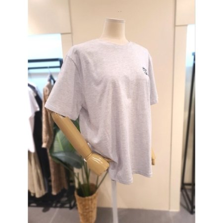 플라워 솔리드 루즈핏 티셔츠 LG