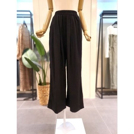 바스락 밴딩 블라 팬츠 세트 블랙