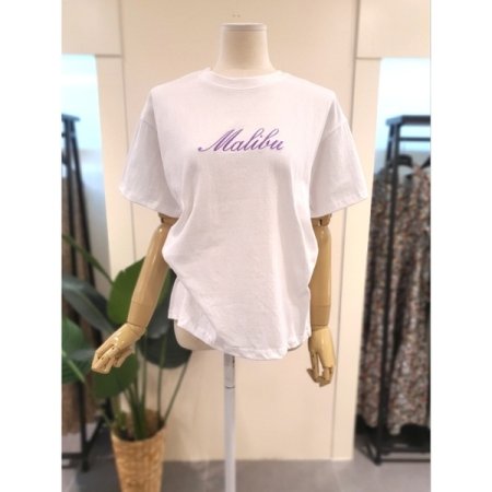 말리부 자수 반팔 티셔츠 SB