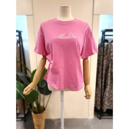 말리부 자수 반팔 티셔츠 SB