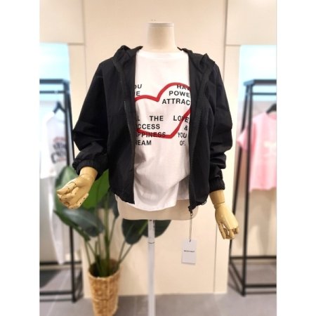 소프트 후드 집업 점퍼 그레이