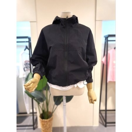 소프트 후드 집업 점퍼 그레이