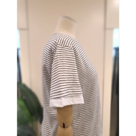 레이어드 스트라이프 티셔츠 화이트