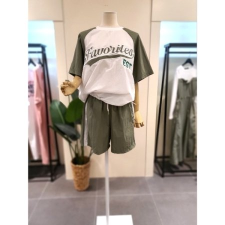 바스락 나그랑 반팔 반바지 트레이닝