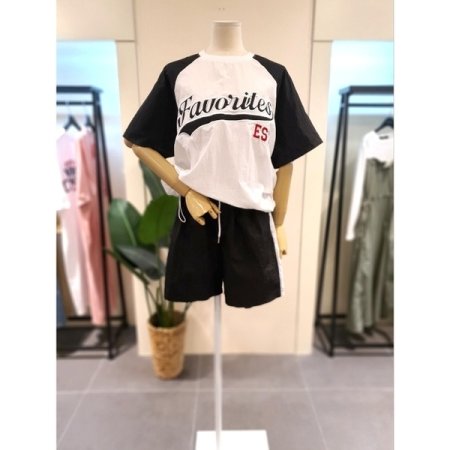 바스락 나그랑 반팔 반바지 트레이닝