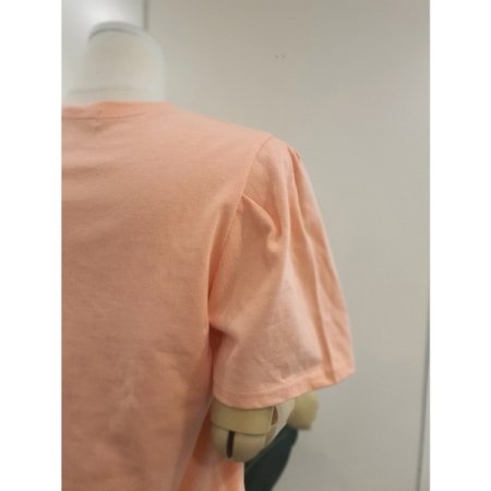 볼룸소매 면 반팔티 오렌지