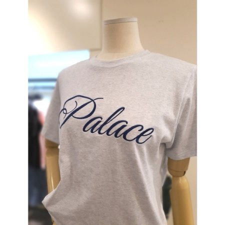 팔라스 자수 반팔티 라이트그레이