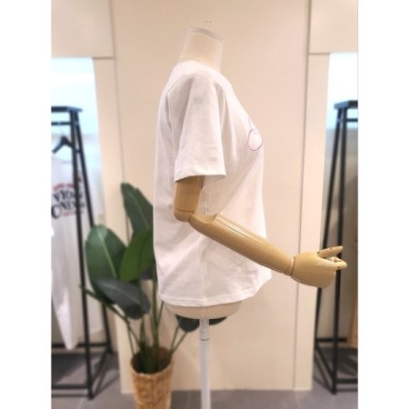 팔라스 자수 티셔츠 화이트