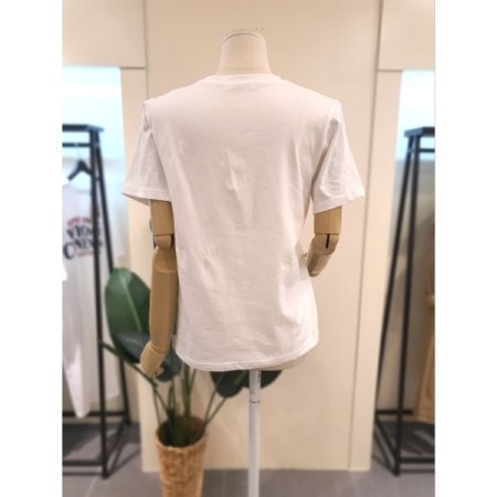 팔라스 자수 티셔츠 화이트