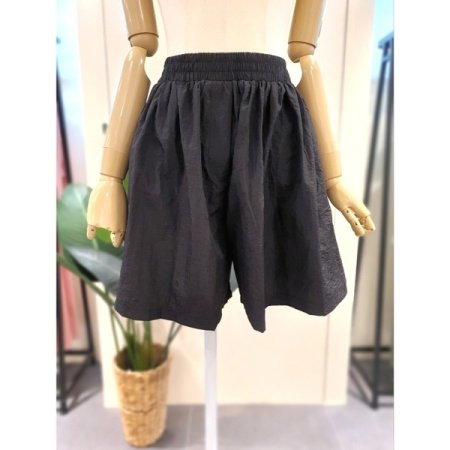 날개 블라우스 반바지 세트 블랙