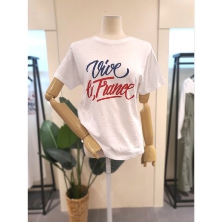 바이브 슬라브 반팔티셔츠 화이트