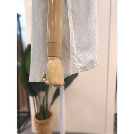 바바 반팔 기본 블라우스 민트