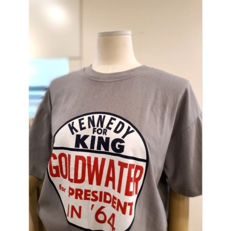 라은드 프린팅 반팔티 그레이