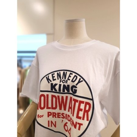 라운드 배색 프린팅 반팔티 아이보리