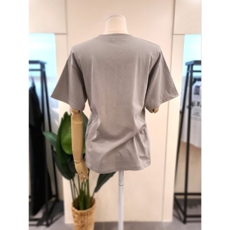 1993 프린팅 반팔 티셔츠 카키