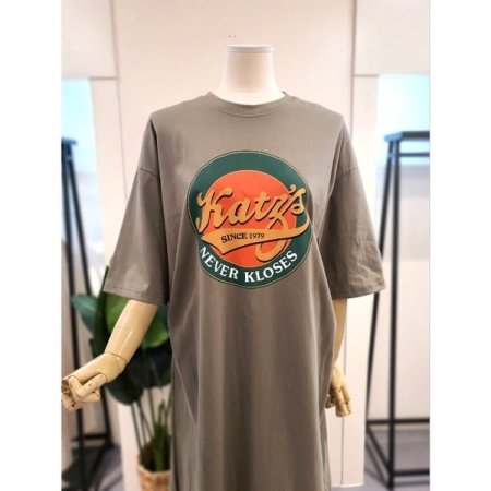 1979 5부소매 원피스 카키