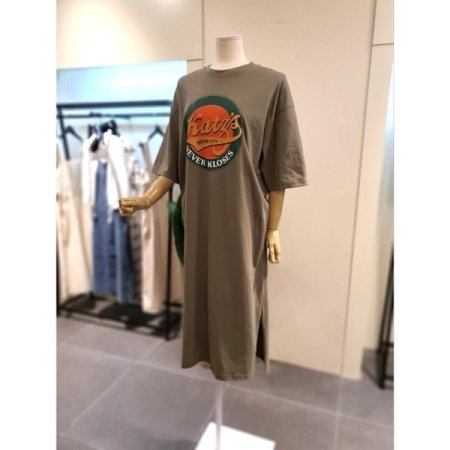 1979 5부소매 원피스 카키