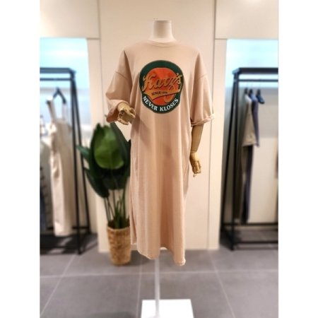 1979 5부소매 원피스 카키