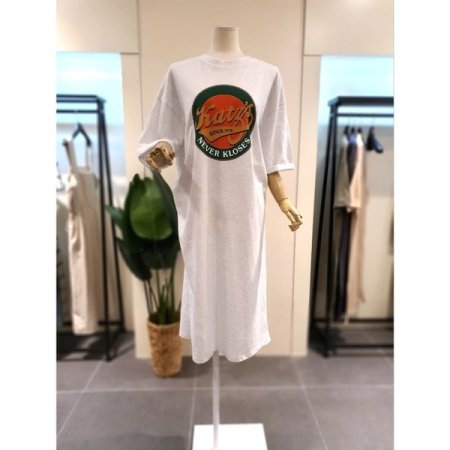 1979 5부소매 원피스 카키